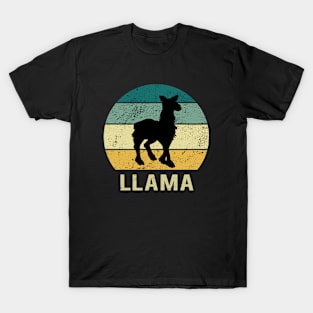 Llama At Sunset A Gift For Llama Lovers T-Shirt